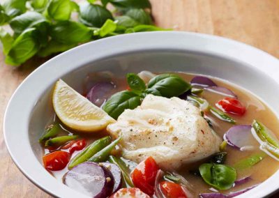 Poached Cod With Tomatoes