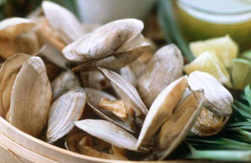 Steamers with Asian Broth and Cilantro Butter