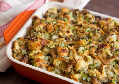 Oyster Stuffing With Fennel, Tarragon, and Sausage