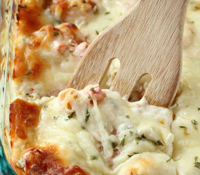 Shrimp Scampi Lasagna