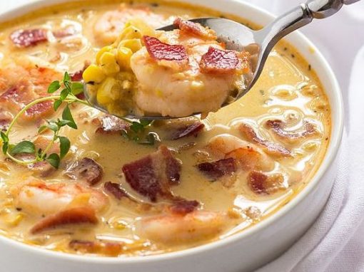 Bacon, Shrimp and Corn Chowder