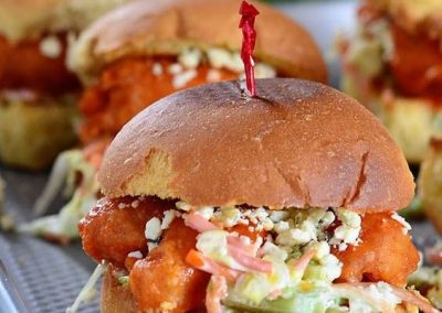 Buffalo Shrimp Sliders