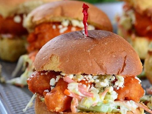 Buffalo Shrimp Sliders